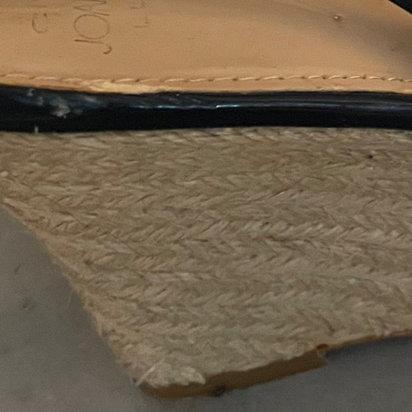 Joan & David Striped Canvas Jute Wedges - Picture 5 of 6